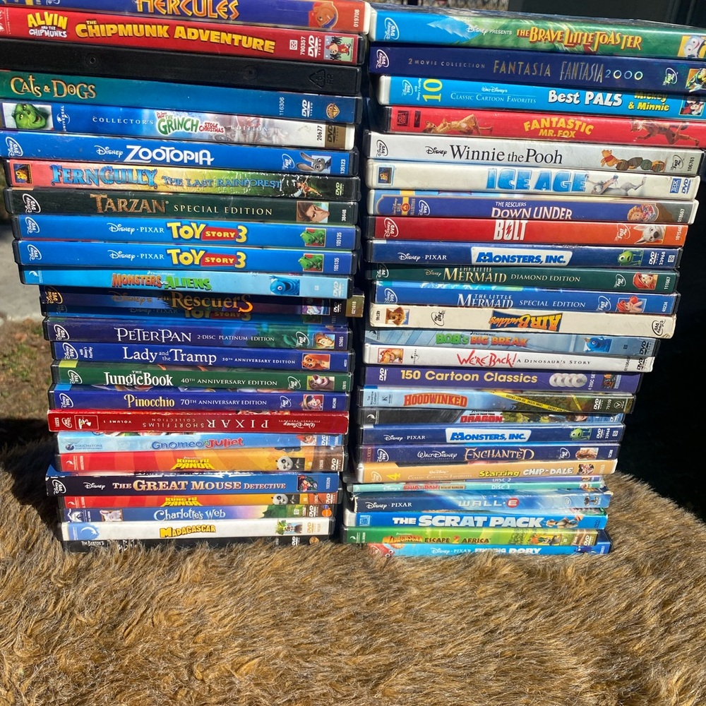 Disney kids movies collection of  DVD